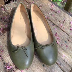 Talbots Penelope olive ballet flats